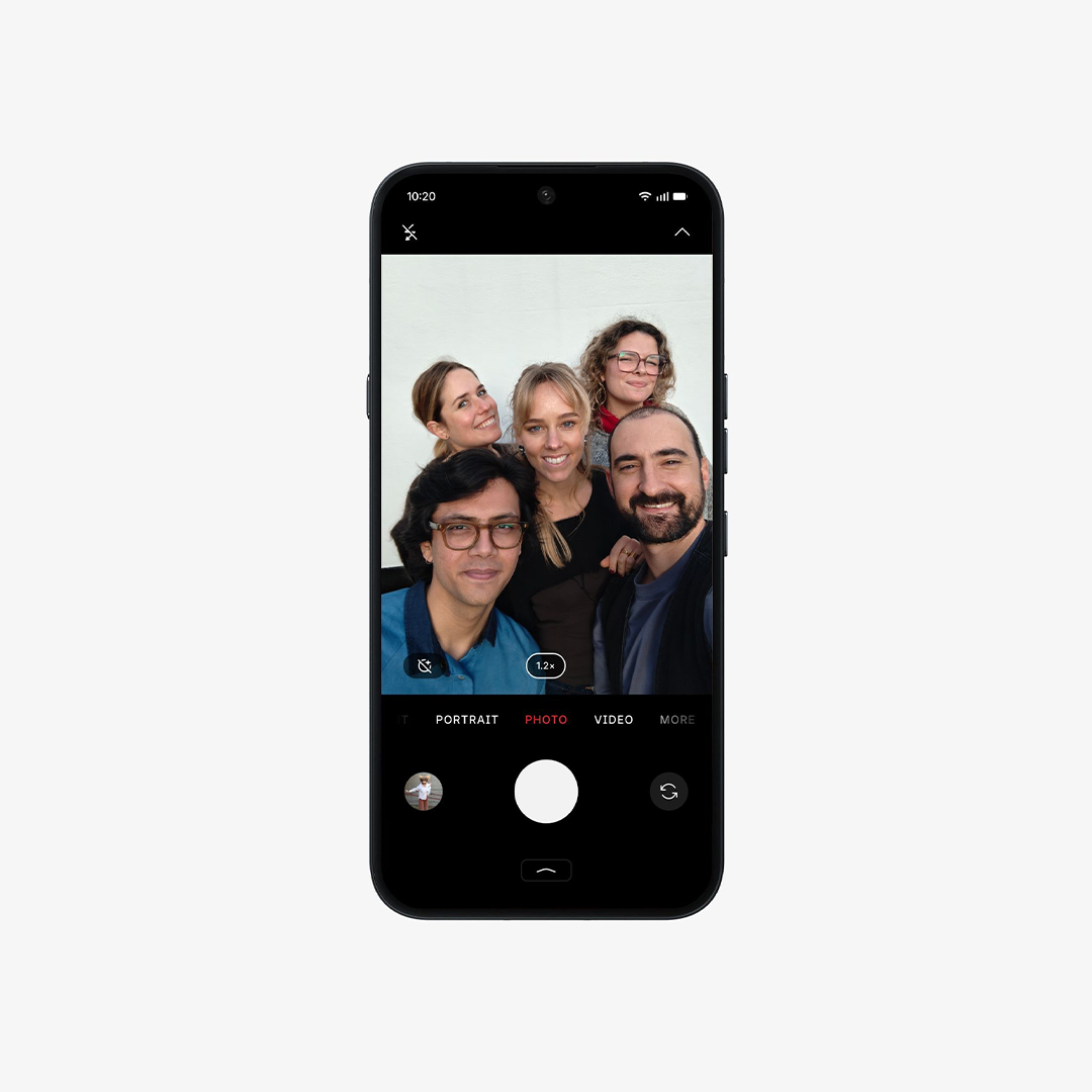 32MP front camera with AI enhancement