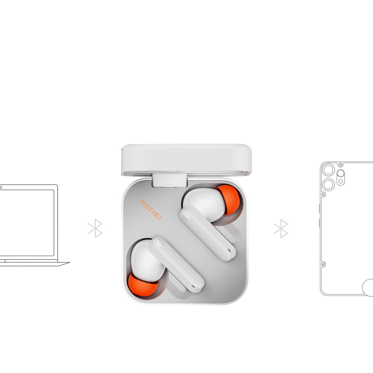 two devices connected