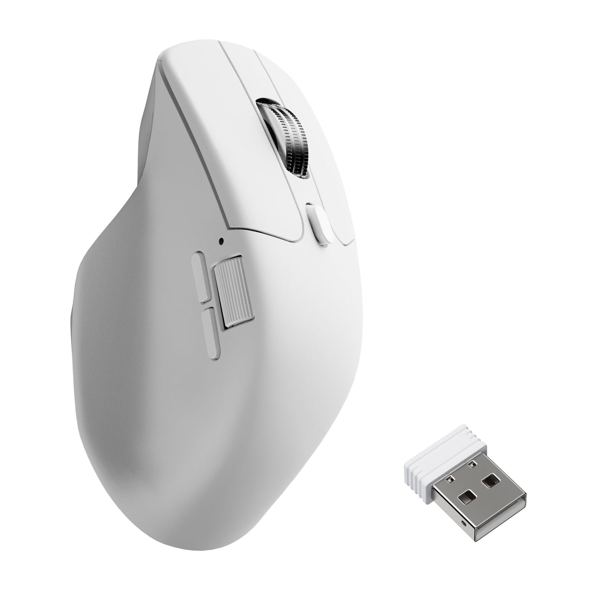 Keychron M6 in White with Premium Wheel and 8K receiver