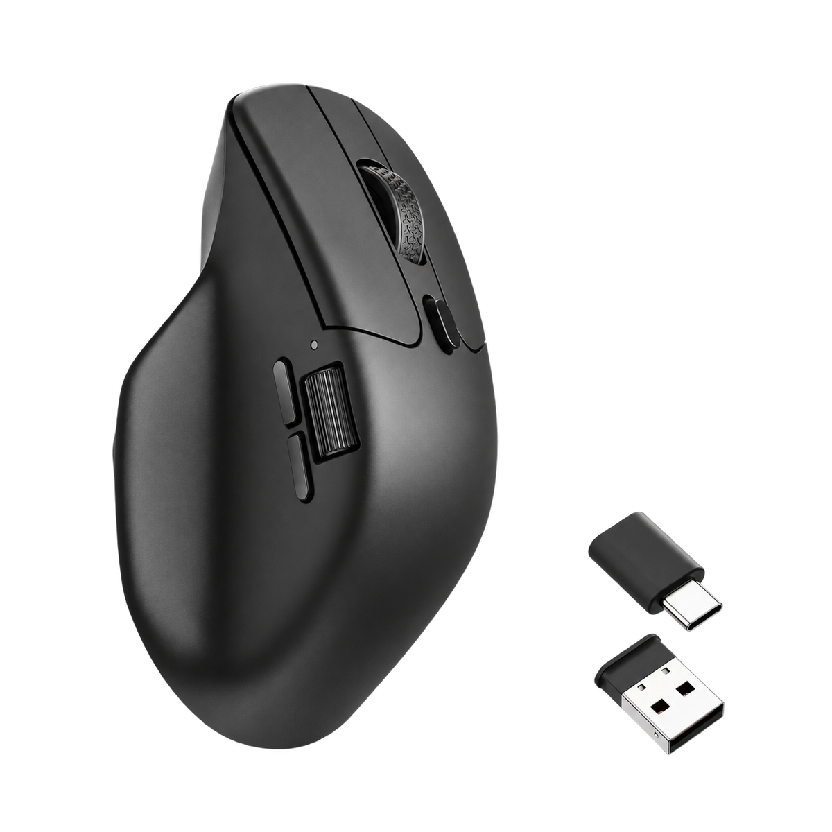 Keychron M6 in Black with Standard Wheel and 1K USB-A and USB-C receivers