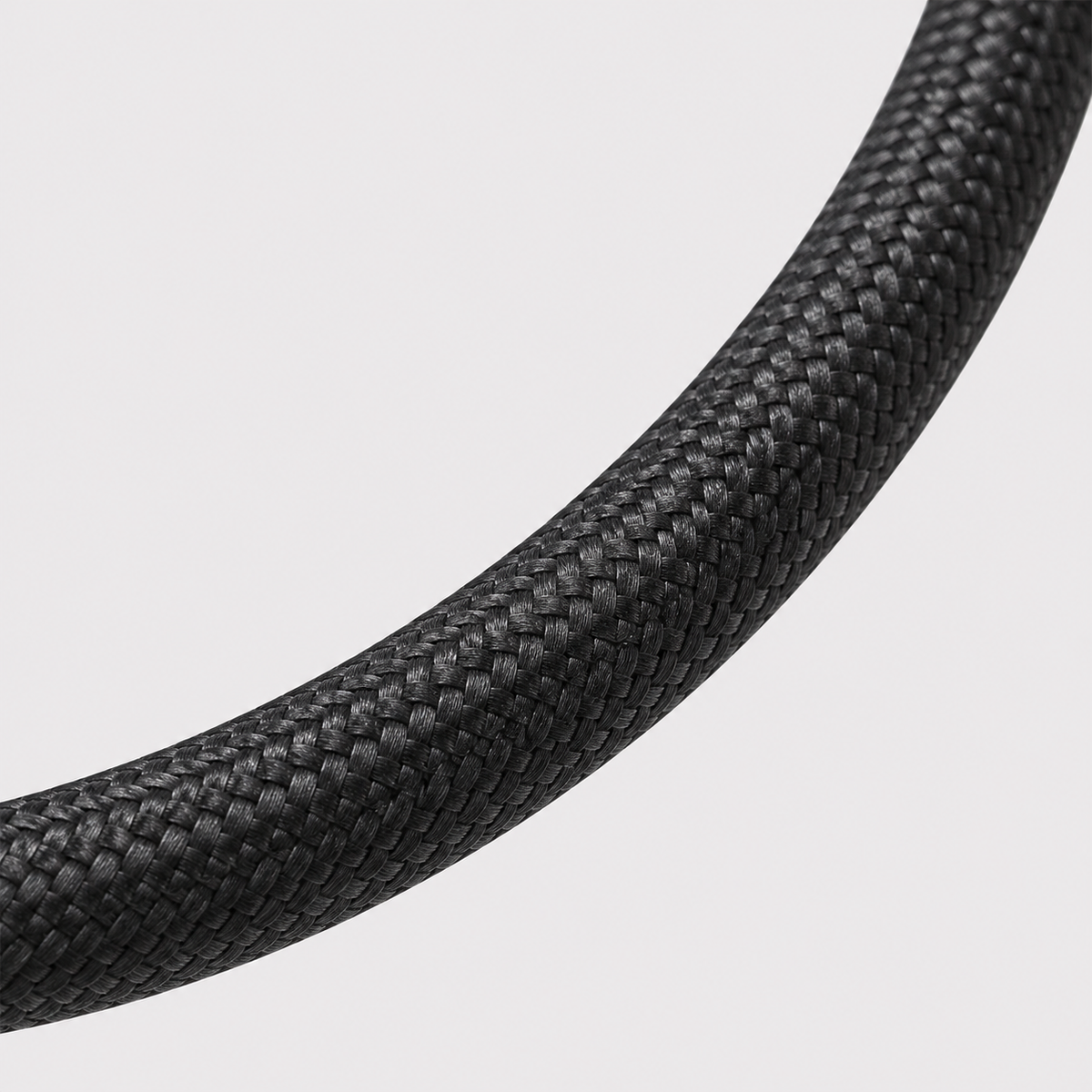 a black nylon braid