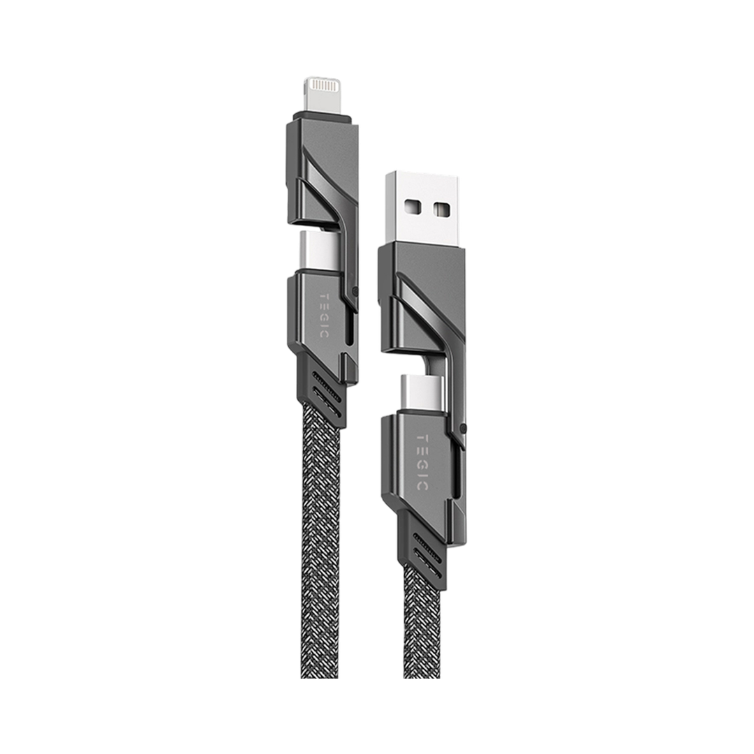 TEGIC ONIX 5.0 Cable - 60W in Black — front view, product only