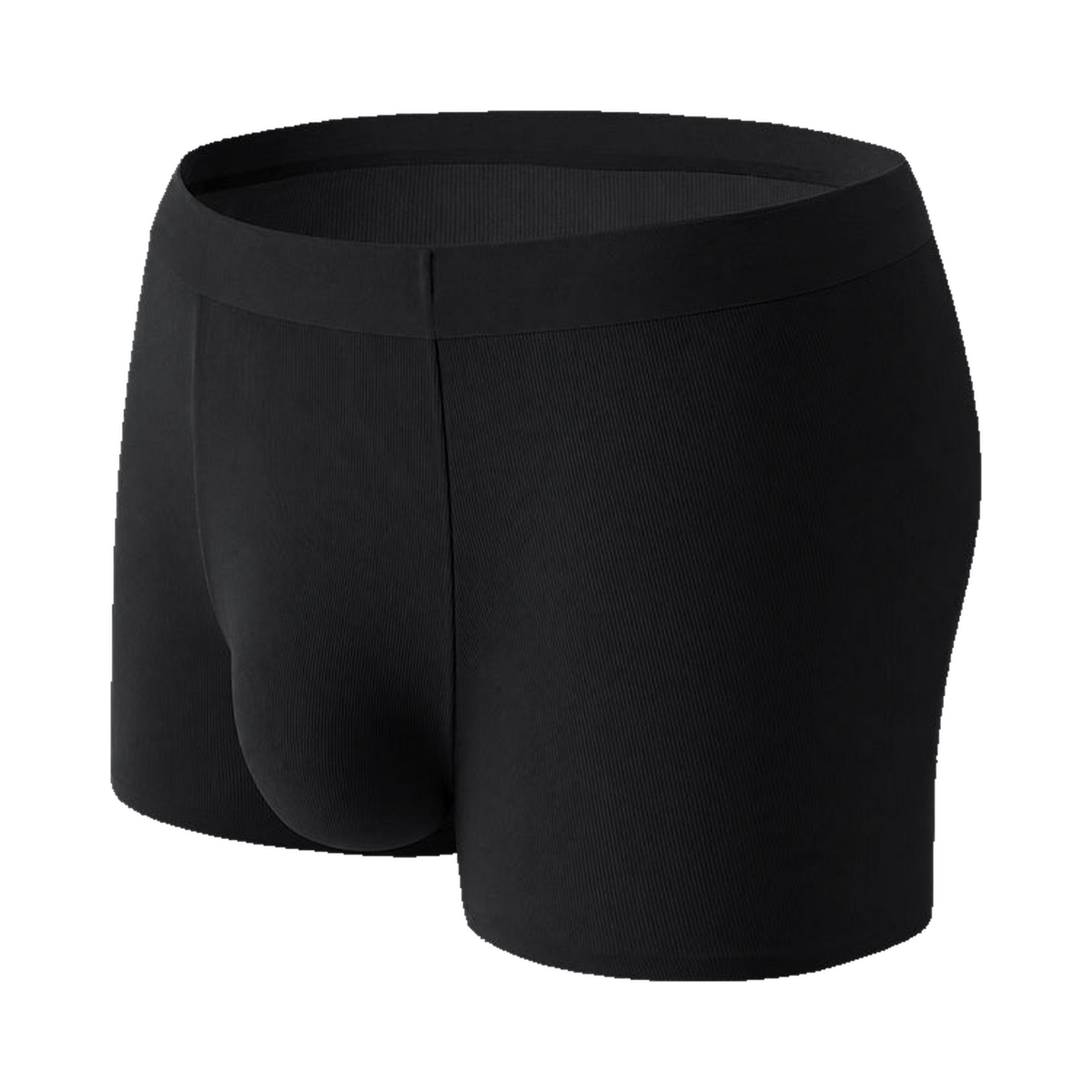TexTale _BREEZ Airy Trunk in Black — front three-quarter view, product only