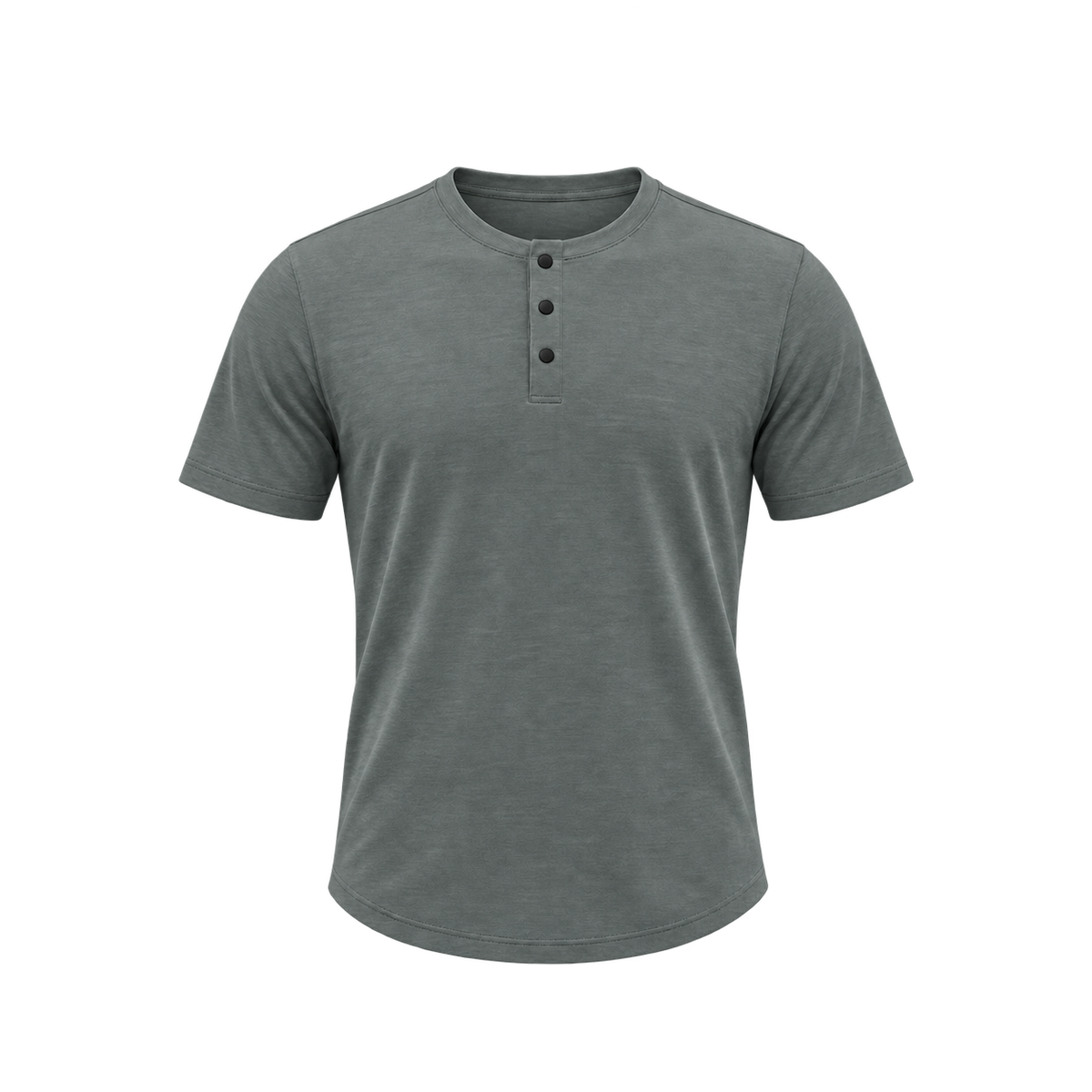 TexTale _PLANET Bamboo Henley Tee in Bamboo — front view, product only