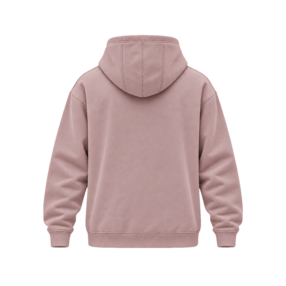 TexTale _FRESH Rain-Repel Hoodie in Pink Gray — back view, product only