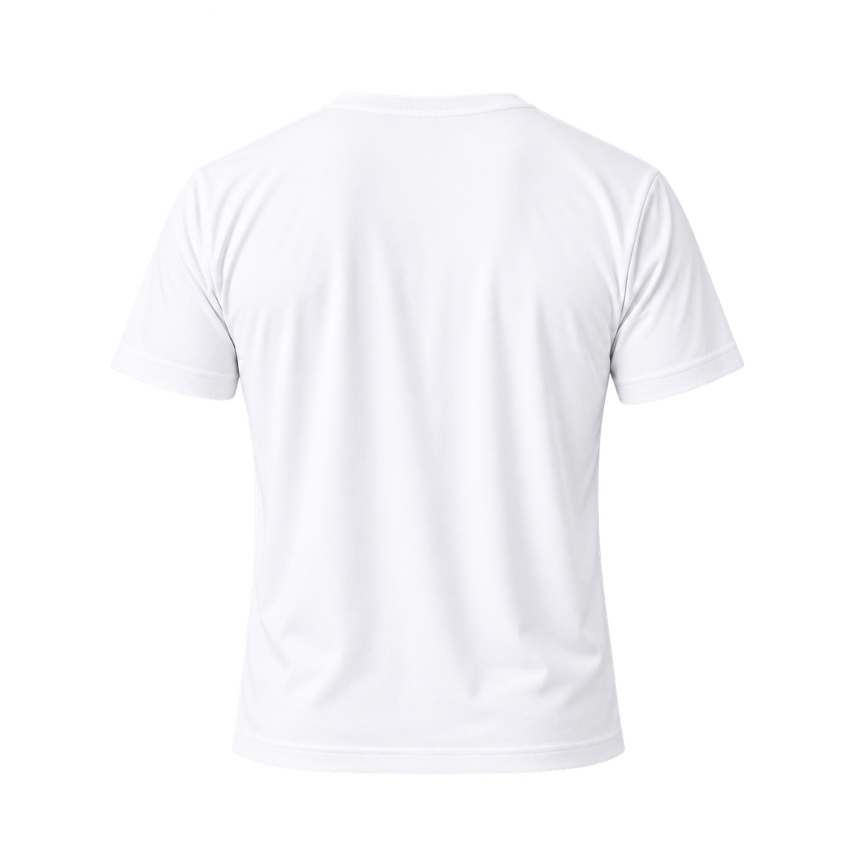 TexTale _FRESH Stain-Repel Relaxed Tee in White — back view, product only