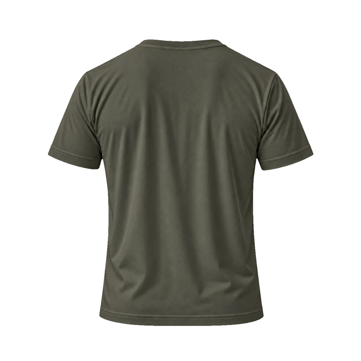 TexTale _FRESH Stain-Repel Relaxed Tee in Pine — back view, product only