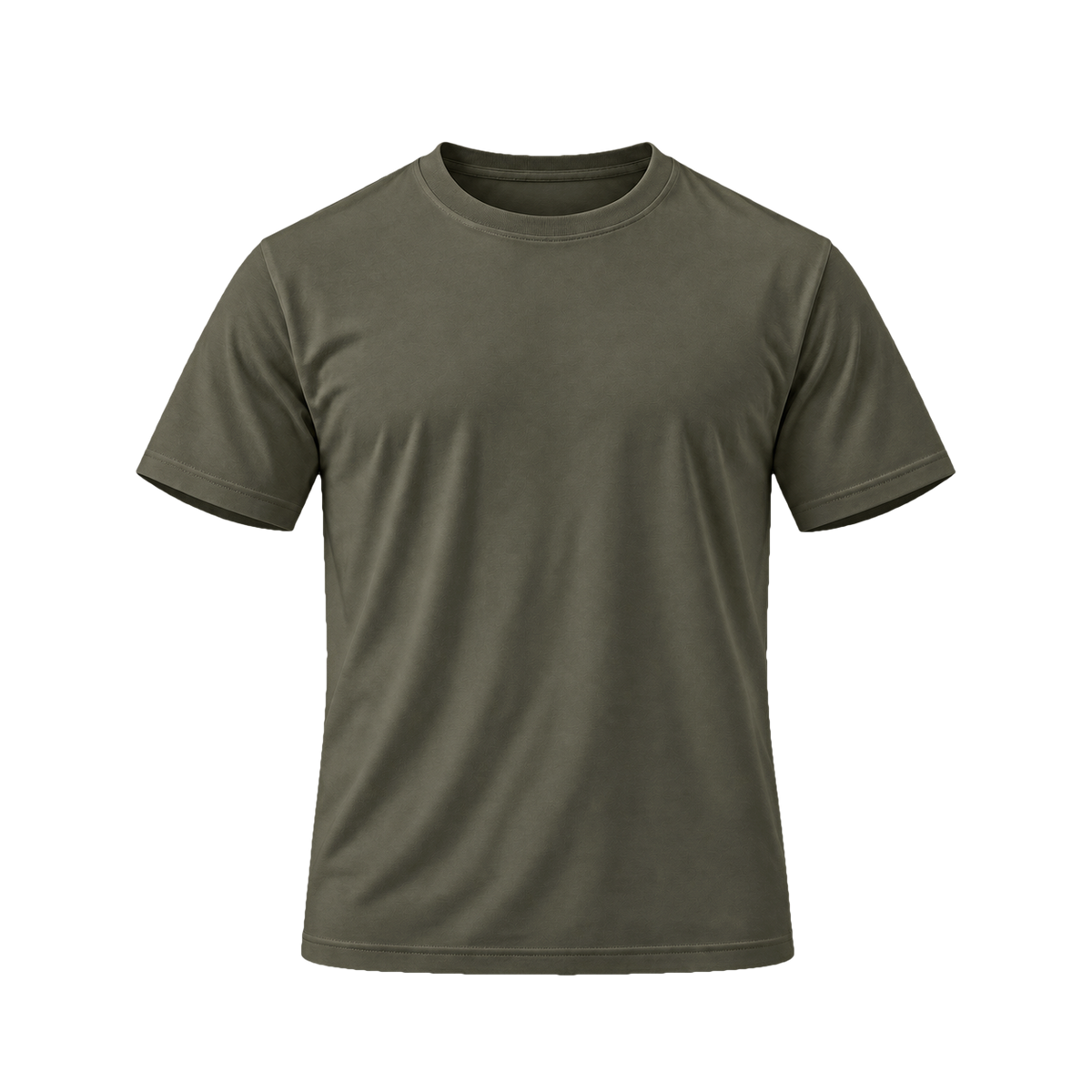 TexTale _FRESH Stain-Repel Relaxed Tee in Pine — front view, product only